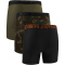 3er Pack UNDER ARMOUR Performance Tech Novelty 6" Boxershorts Herren 997 - black w/solar oran S