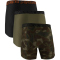 3er Pack UNDER ARMOUR Performance Tech Novelty 6" Boxershorts Herren 997 - black w/solar oran S