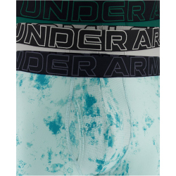 3er Pack UNDER ARMOUR Performance Tech Print 6" Boxershorts Herren 334 - rack green S