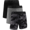3er Pack UNDER ARMOUR Performance Tech Novelty 6" Boxershorts Herren 001 - black XS