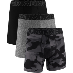3er Pack UNDER ARMOUR Performance Tech Novelty 6" Boxershorts Herren 001 - black S