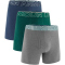 3er Pack UNDER ARMOUR Performance Cotton Solid 6" Boxershorts Herren 490 - enamel blue S