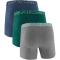 3er Pack UNDER ARMOUR Performance Cotton Solid 6" Boxershorts Herren 490 - enamel blue S