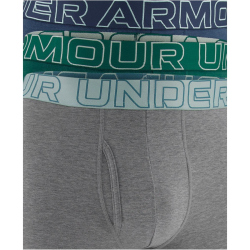 3er Pack UNDER ARMOUR Performance Cotton Solid 6" Boxershorts Herren 490 - enamel blue XXL