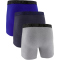 3er Pack UNDER ARMOUR Performance Cotton Solid 6" Boxershorts Herren 413 - midnight navy S