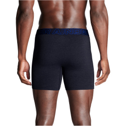 3er Pack UNDER ARMOUR Performance Cotton Solid 6" Boxershorts Herren 413 - midnight navy XXL