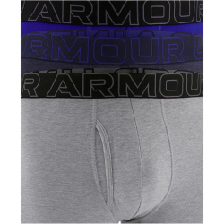 3er Pack UNDER ARMOUR Performance Cotton Solid 6" Boxershorts Herren 413 - midnight navy XXL