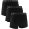 3er Pack UNDER ARMOUR Performance Cotton Solid 3" Boxershorts Herren 001 - black S