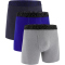 3er Pack UNDER ARMOUR Performance Tech Mesh Solid 6" Boxershorts Herren 413 - midnight navy S