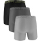 3er Pack UNDER ARMOUR Performance Tech Mesh Solid 6" Boxershorts Herren 059 - titanium M