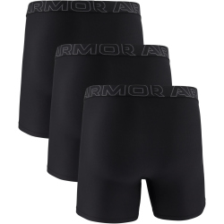 3er Pack UNDER ARMOUR Performance Tech Mesh Solid 6" Boxershorts Herren 001 - black M