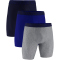 3er Pack UNDER ARMOUR Performance Tech Solid 9" Boxershorts Herren 402 - royal XS