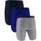 3er Pack UNDER ARMOUR Performance Tech Solid 9" Boxershorts Herren 402 - royal XS