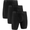 3er Pack UNDER ARMOUR Performance Tech Solid 9" Boxershorts Herren 001 - black XS