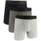 3er Pack UNDER ARMOUR Performance Tech Solid 6" Boxershorts Herren 053 - steel S