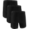 3er Pack UNDER ARMOUR Performance Tech Solid 6" Boxershorts Herren 001 - black XS