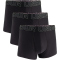 3er Pack UNDER ARMOUR Performance Tech Solid 3" Boxershorts Herren 001 - black XS