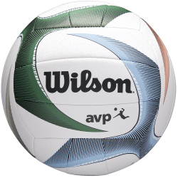Wilson AVP PXL Beachvolleyball white/blue/green 5