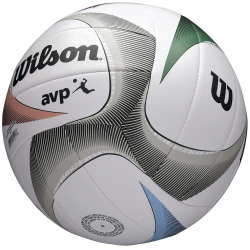 Wilson AVP PXL Beachvolleyball white/blue/green 5