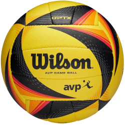 Wilson OPTX AVP Game Beachvolleyball yellow/black/orange 5
