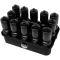 WITEBLAZE Trinkflaschenset 12x Trinkflaschen + Halter black