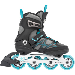K2 Alexis 80 Alu Inlineskates Damen 1 - grey/cyan 36
