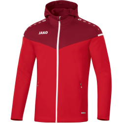 JAKO Champ 2.0 Kapuzenjacke rot/weinrot 152