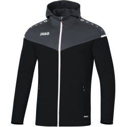 JAKO Champ 2.0 Kapuzenjacke Damen schwarz/anthrazit 34