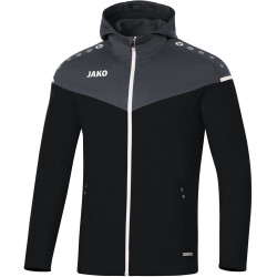 JAKO Champ 2.0 Kapuzenjacke schwarz/anthrazit 3XL