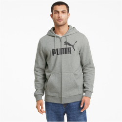 PUMA Ess Big Logo Fleece-Kapuzenjacke Herren