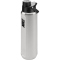 NIKE SS Recharge Chug Graphic Trinkflasche aus Edelstahl - für Kohlensäurehaltige Getränke geeignet - 709 ml 953 - brushed stainless steel/black/black