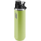 NIKE SS Recharge Chug Graphic Trinkflasche aus Edelstahl - für Kohlensäurehaltige Getränke geeignet - 709 ml 362 - lt liquid lime/black/light army