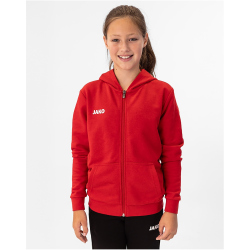 JAKO Base Kapuzenjacke rot 128
