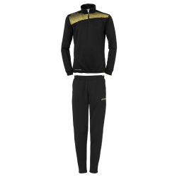 uhlsport Liga 2.0 1/4-Zip Trainingsanzug schwarz/gold 128
