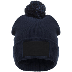 CLIQUE Bryan Patch Strickmütze Herren 580 - dark navy