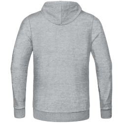 JAKO Base Kapuzenjacke hellgrau meliert 128