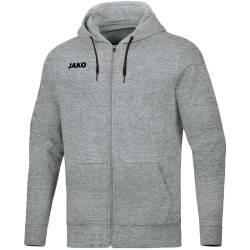 JAKO Base Kapuzenjacke Damen hellgrau meliert 34