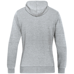 JAKO Base Kapuzenjacke Damen hellgrau meliert 34
