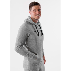 JAKO Base Kapuzenjacke hellgrau meliert 3XL