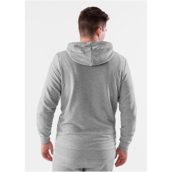 JAKO Base Kapuzenjacke hellgrau meliert 3XL