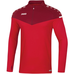JAKO Champ 2.0 Ziptop Sweatshirt rot/weinrot 164