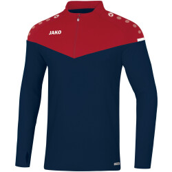 JAKO Champ 2.0 Ziptop Sweatshirt marine/chili rot 128