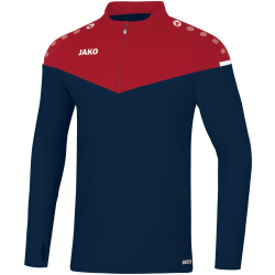 JAKO Champ 2.0 Ziptop Sweatshirt marine/chili rot 164