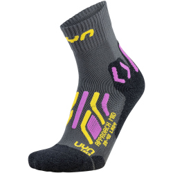 UYN Trekkingsocken Approach Mid Damen grey/yellow 41-42