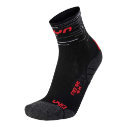 2er Pack UYN Free Laufsocken Herren black/red-green...