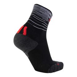 2er Pack UYN Free Laufsocken Herren black/red-green lime/french blue 35-38