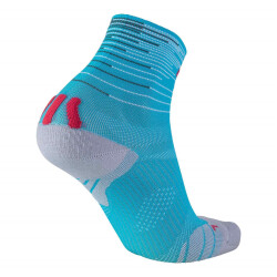 2er Pack UYN Free Laufsocken Damen black/red-turquoise/coral 35-36