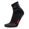 2er Pack UYN Free Laufsocken Damen black/red-turquoise/coral 35-36