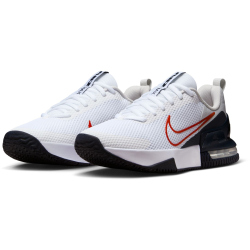 NIKE Air Max Alpha Trainer 6 Fitnessschuhe Herren 111 - white/university red-neutral grey 38.5