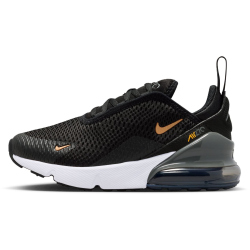 NIKE Air Max 270 Sneaker Kinder 045 - black/metallic copper-laser orange 27.5